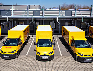 StreetScooter am Deutsche Post Depot