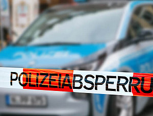 Polizeiabsperrung