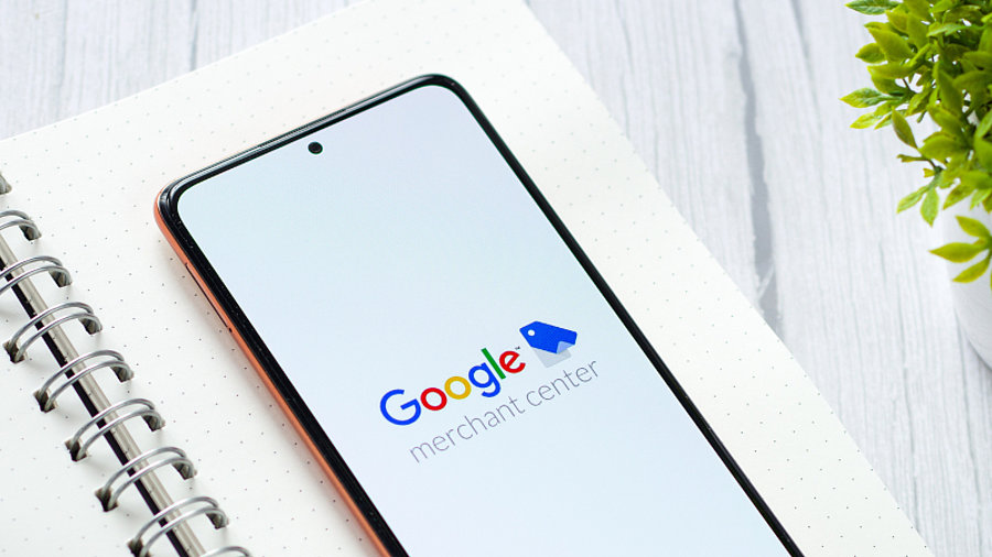 Google Shopping-Logo auf Smartphone