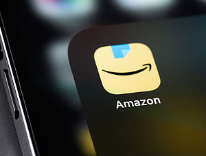 Amazon-App auf einem Bildschirm