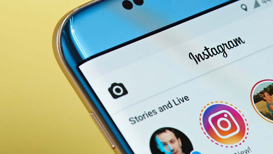 Instragram-App auf Smartphone