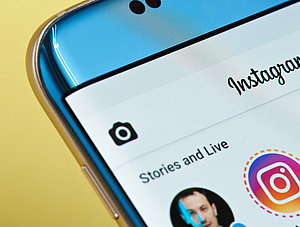 Instragram-App auf Smartphone