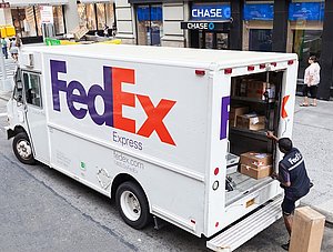 FedEx Lieferwagen in New York 