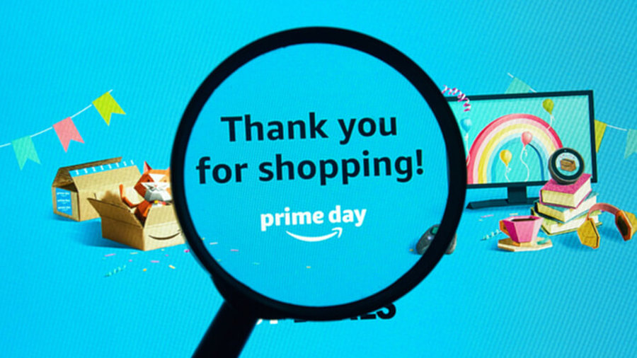 Amazon: Prime Day Logo auf einem Bildschirm