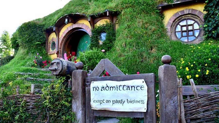 Bilbo Baggins, No Amittance-Schild