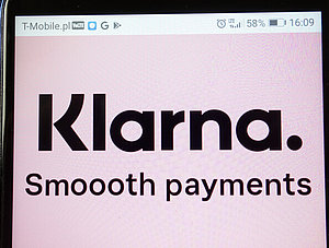 Klarna auf Smartphone