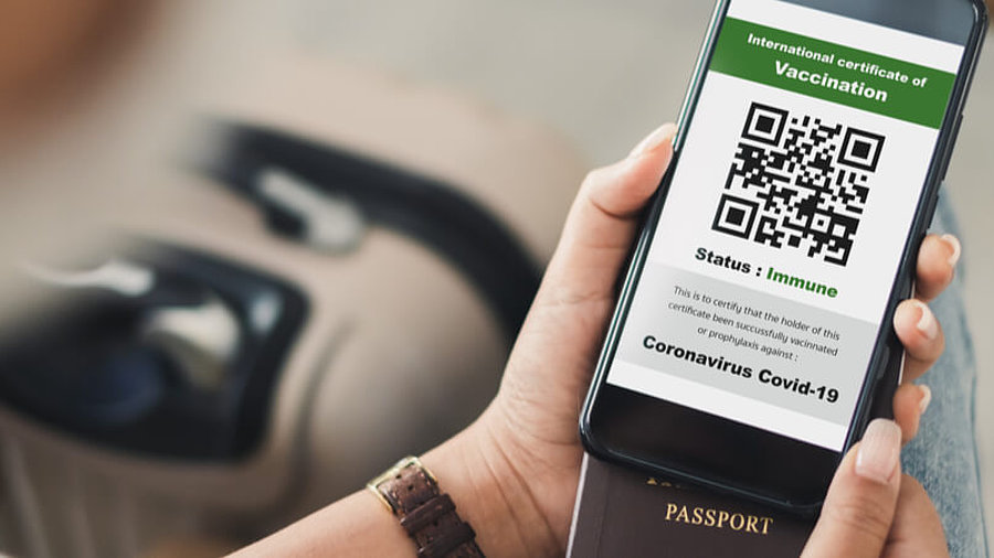 Digitaler Impfpass auf einem Smartphone