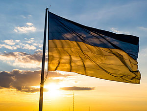 Ukrainische Flagge