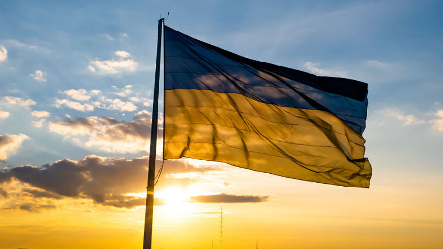 Ukrainische Flagge