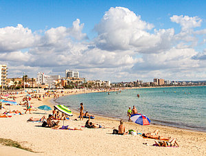 Strand von Palma auf Mallorca