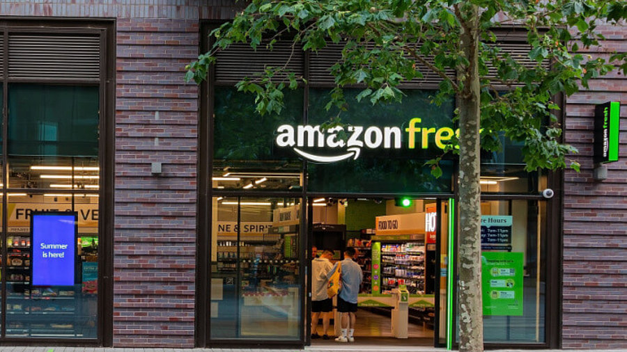 Filiale der Supermarktkette Amazon Fresh