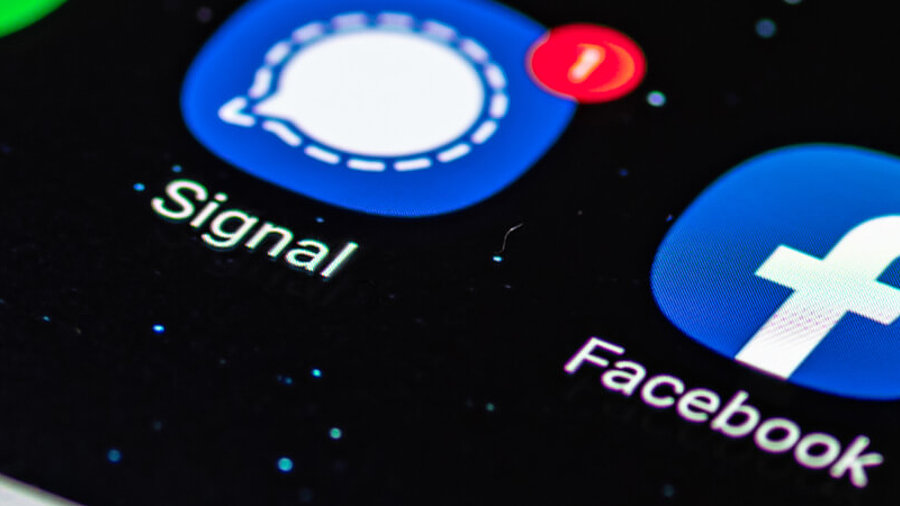 Facebook und Signal Icons