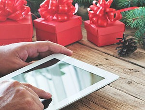 Tablet Weihnachten Shopping