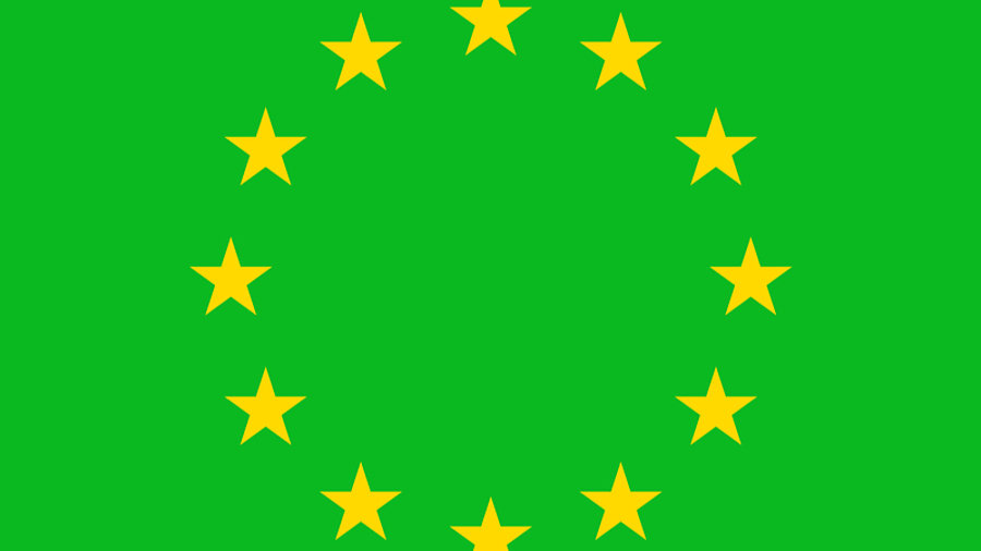 Gr&uuml;ne EU-Flagge