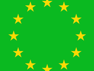 Gr&uuml;ne EU-Flagge