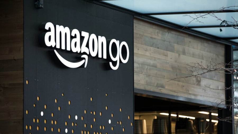 Filiale eine Amazon Go-Supermarktes