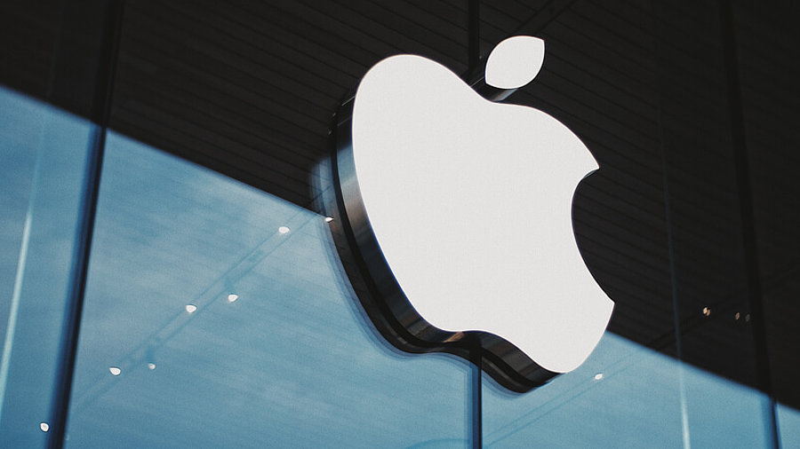 Apple-Logo an einem Geb&auml;ude