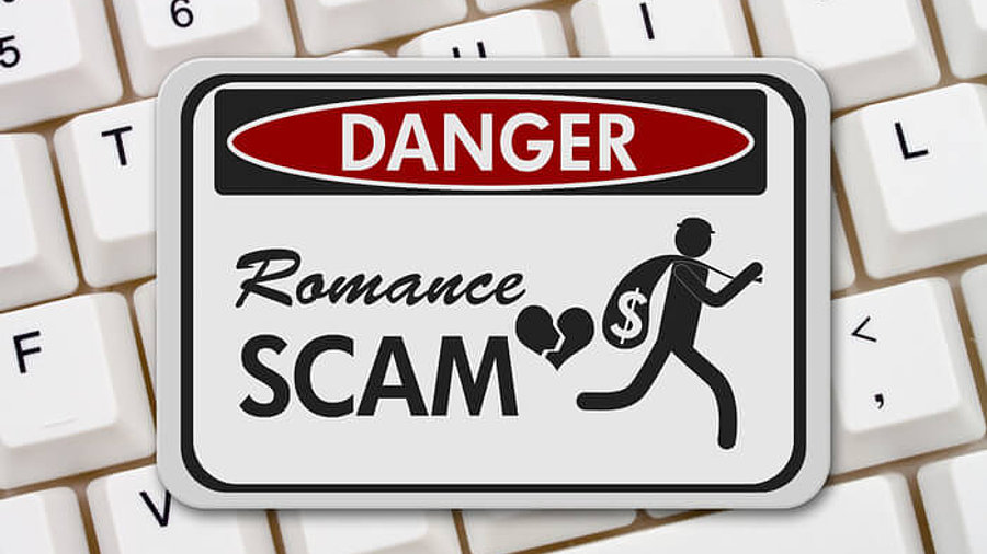 Romance Scam Warnung