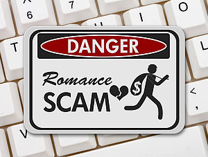 Romance Scam Warnung