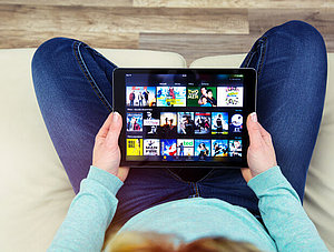 Video-Streaming: Amazon Video auf einem Tablet