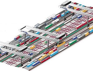 Mega-Hub schematische Zeichnung