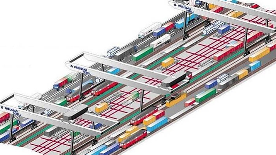 Mega-Hub schematische Zeichnung