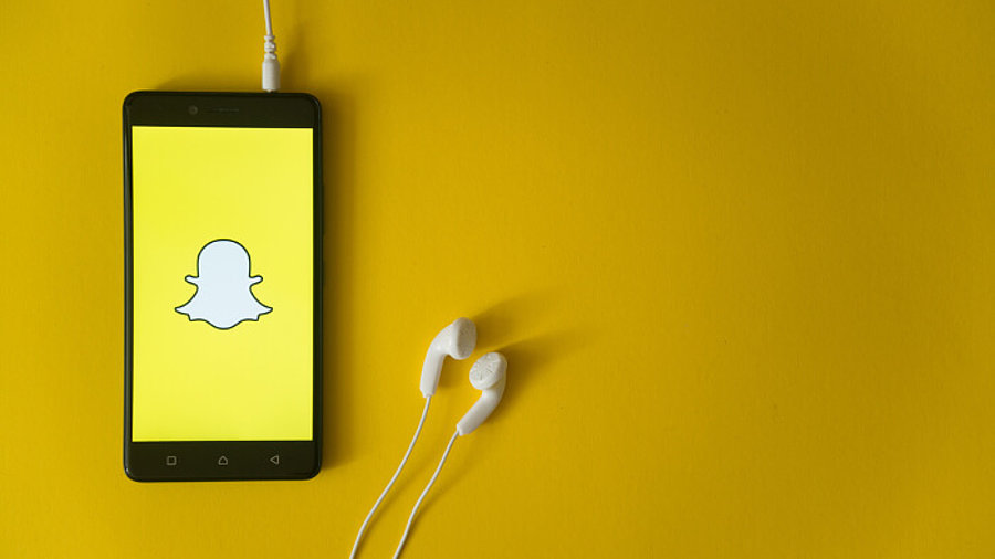 Snapchat Logo auf Smartphone