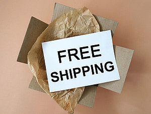 Free Shipping Schriftzug