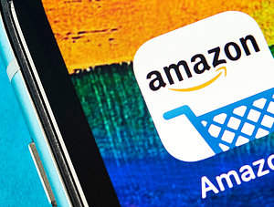 Amazon-App-Icon auf Smartphone