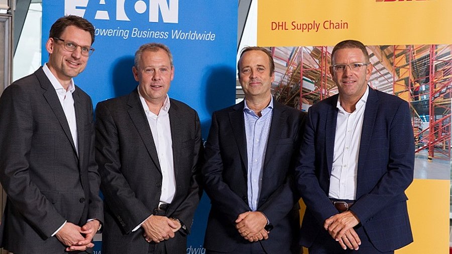 Vertreter von Eaton &amp; DHL Supply Chain