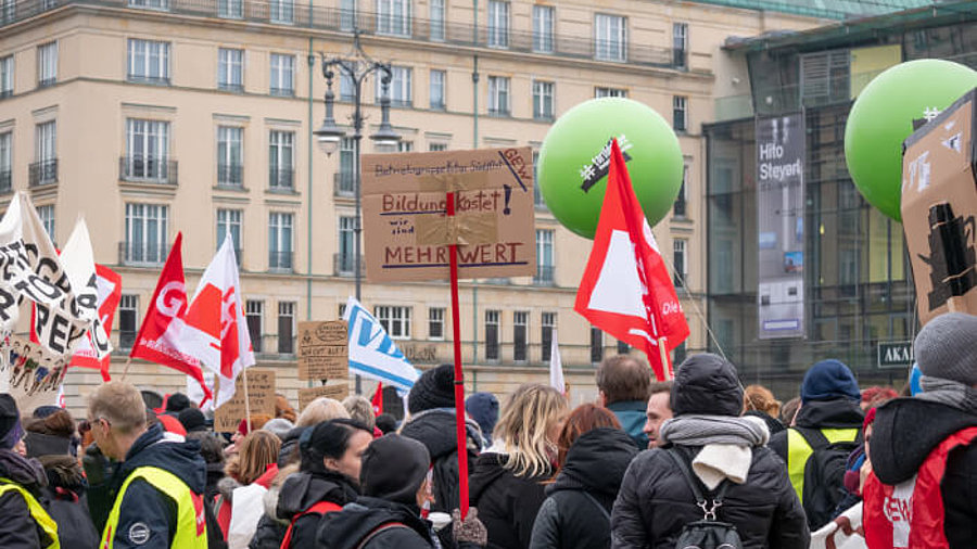 Streik Verdimitglieder