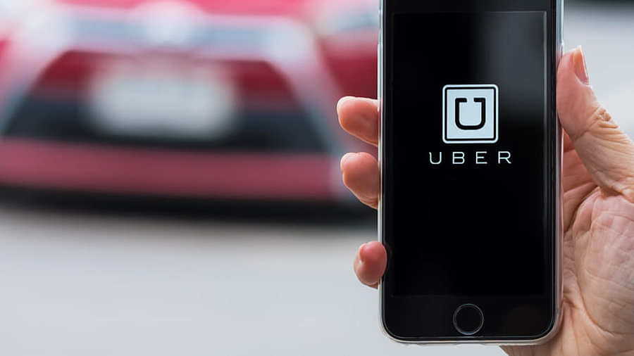 Uber-App und Autos