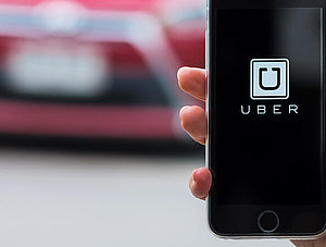 Uber-App und Autos