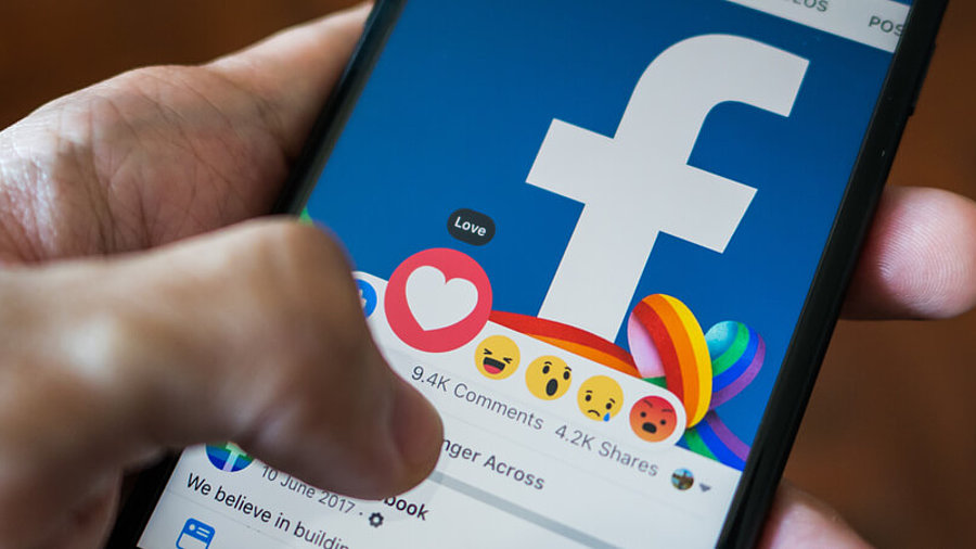 Facebook auf Smartphone