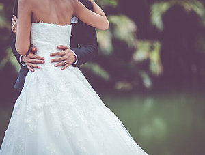 Hochzeit: Braut und Bräutigam