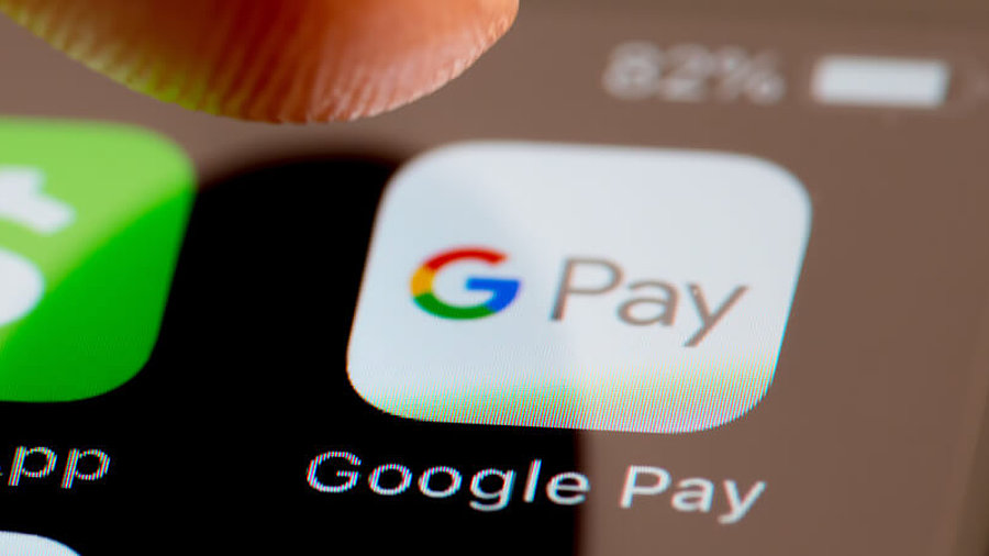 Google Pay auf einem Smartphone