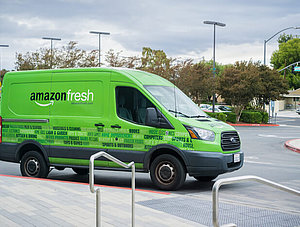 Lieferwagen von Amazon Fresh