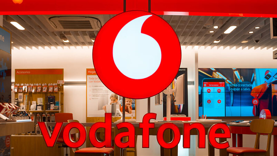 Vodafone Shop in Spanien