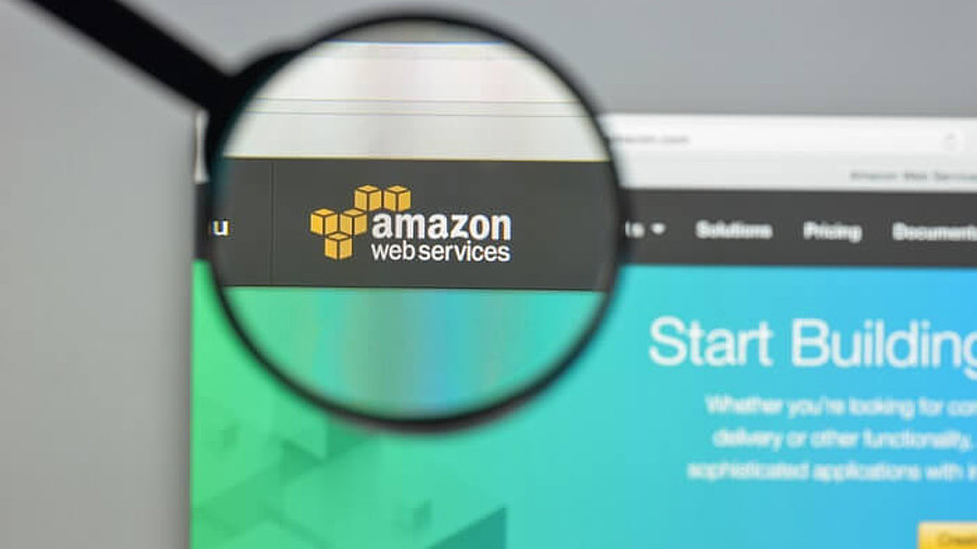 Homepage von Amazon Web Services