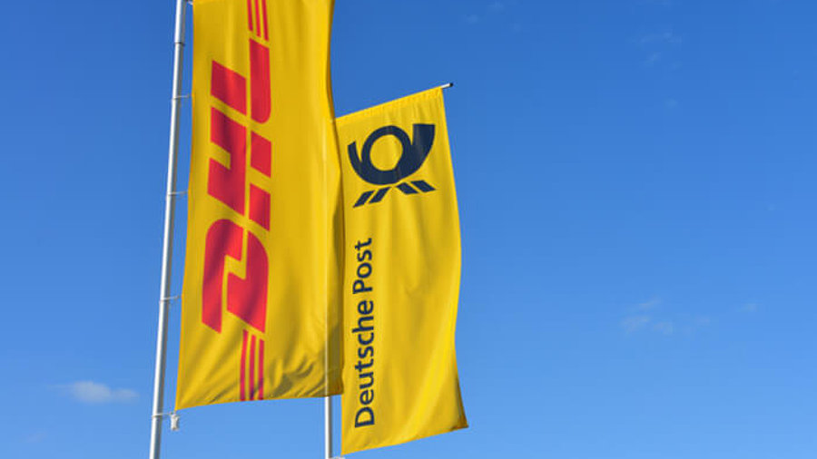 Fahnen Deutsche Post und DHL