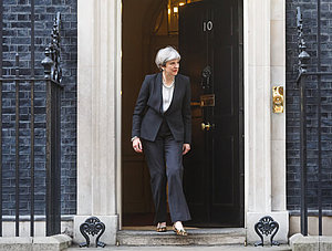 Theresa May verl&auml;sst 10 Downing Street