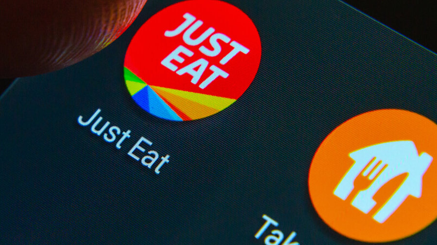 Just Eat und Takeaway Logos