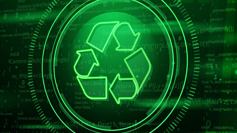 Recycling digitaler Datenabf&auml;lle