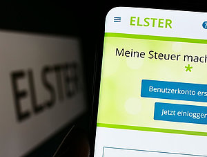 Elster-App auf Smartphone