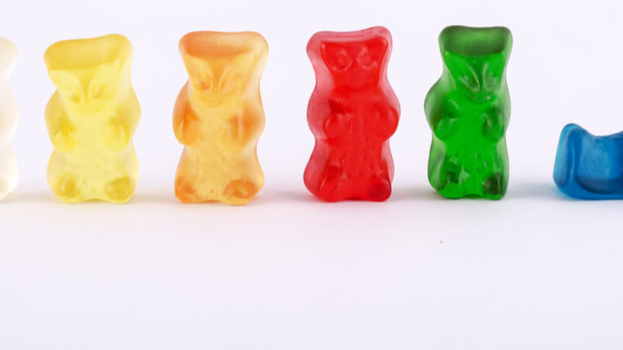 verschiedene Gummib&auml;rchen von Haribo