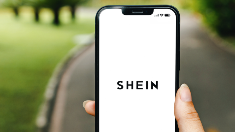 Shein auf Handy-Display vor gr&uuml;ner Wiese