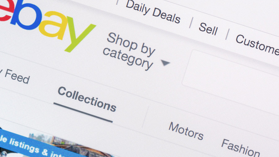 Ebay-Startseite auf Tablet