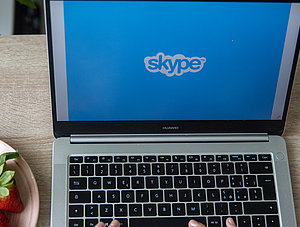 Skype auf Notebook