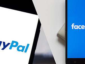 Logos von PayPal und Facebook