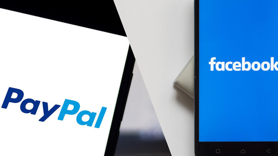 Logos von PayPal und Facebook
